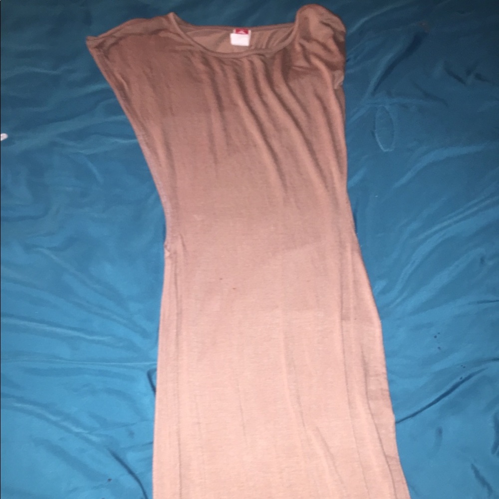 Side boob out bodycon midi dress